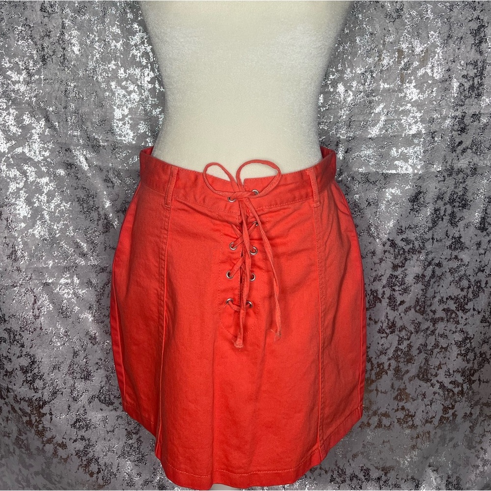 Coral Corseted skirt